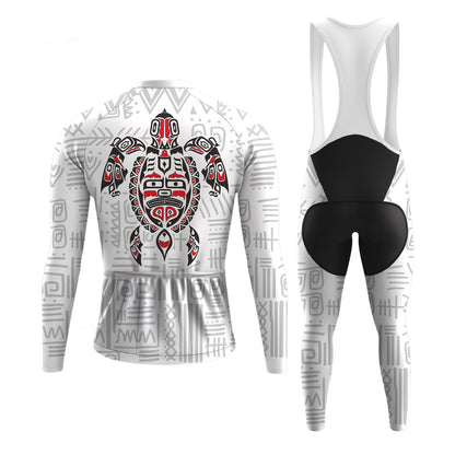 Haida Native Turtle Men's Long Sleeve Cycling Kit