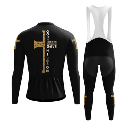 Christian Cross Bible Men's Long Sleeve Cycling Kit