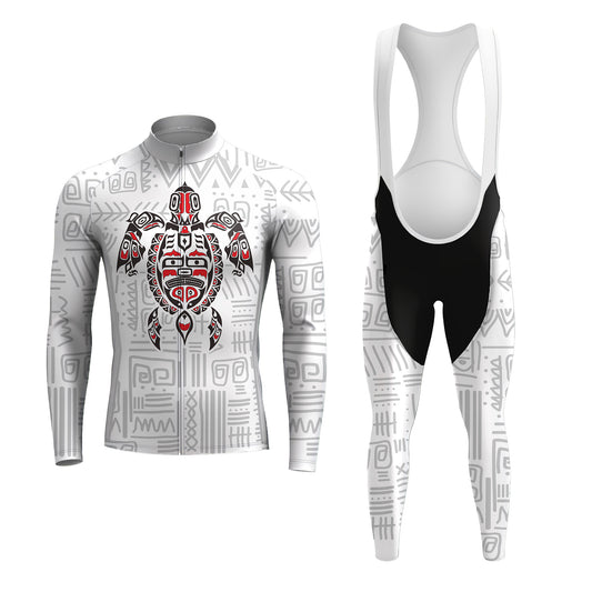 Haida Native Turtle Men's Long Sleeve Cycling Kit