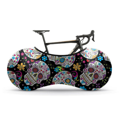 Sugar Skull Bicycle Wheels Cover