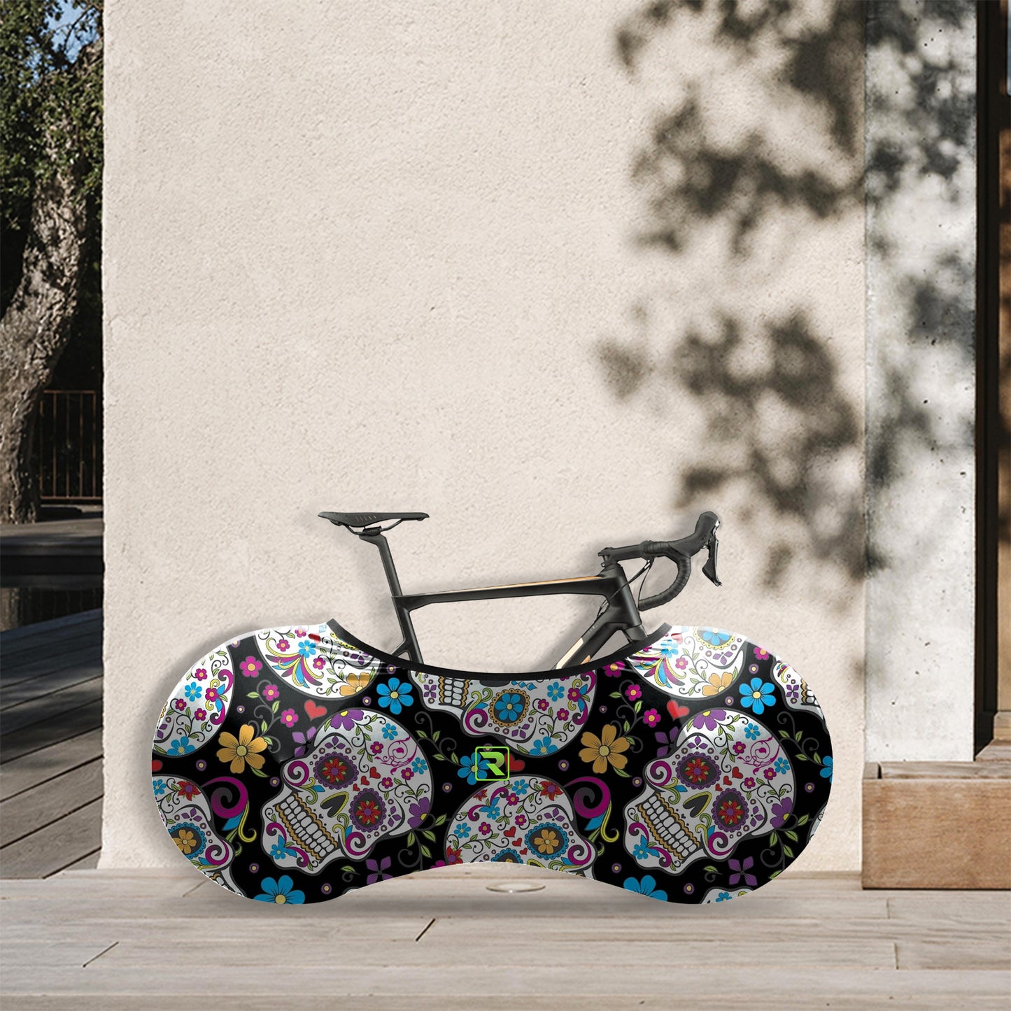 Sugar Skull Bicycle Wheels Cover