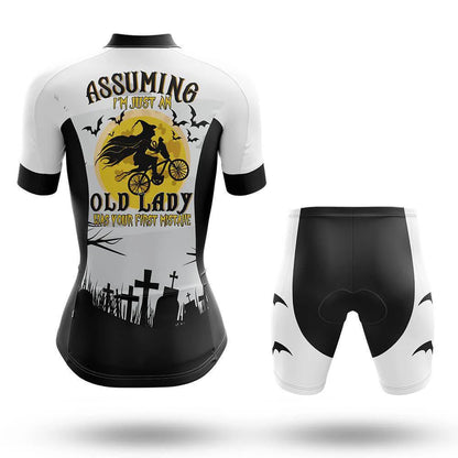 Halloween I'm Just An Old Lady Women's Short Sleeve Cycling Kit | Rsscsports