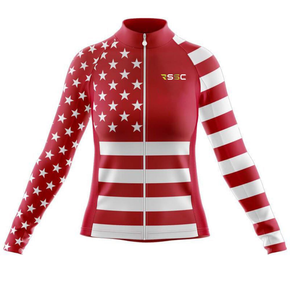 Red American All Star Women's Cycling Kit | Rsscsports