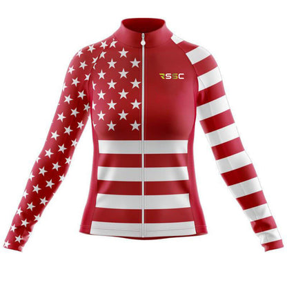 Red American All Star Women's Cycling Kit | Rsscsports