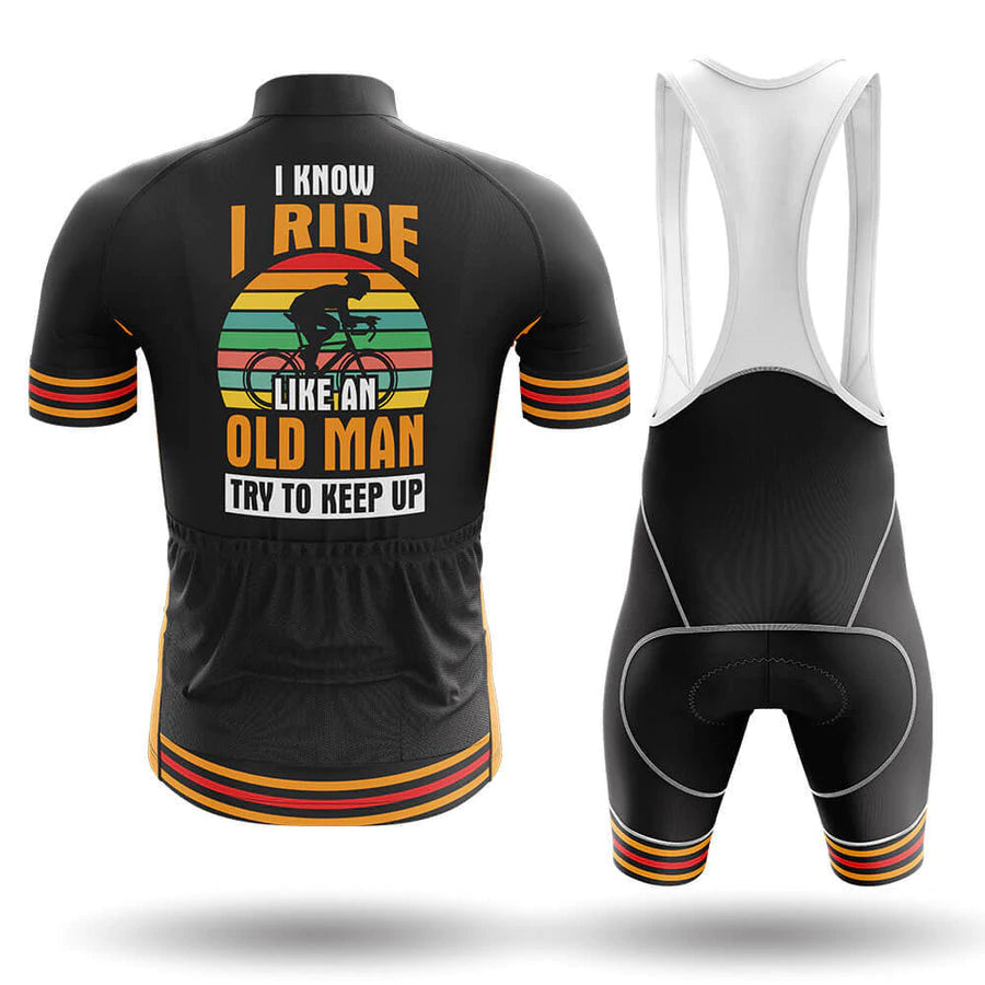 I Ride Like An Old Man Men's Short Sleeve Cycling Kit | Rsscsports