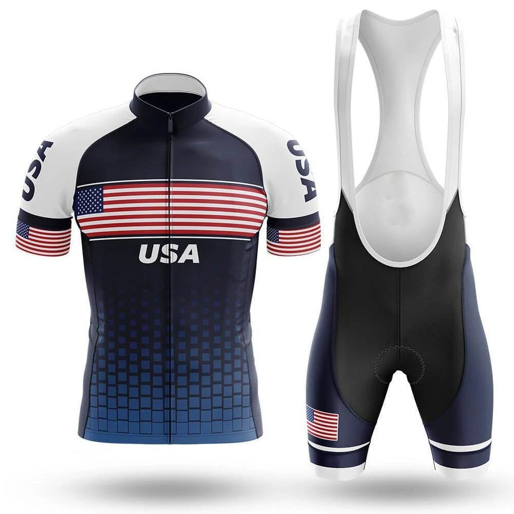 Classic USA Men's Short Sleeve Cycling Kit | Rsscsports