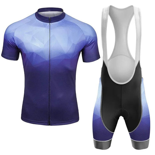 Tenue de cyclisme à manches courtes pour homme Camo Geometry