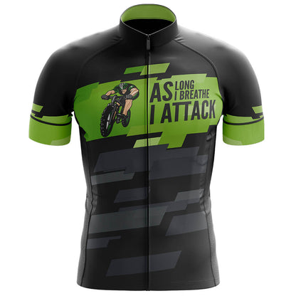 AS LONG I BREATHE I ATTACK Men's Short Sleeve Cycling Kit | Rsscsports