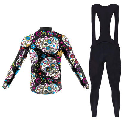 Sugar Skull Men's Long Sleeve Cycling Kit