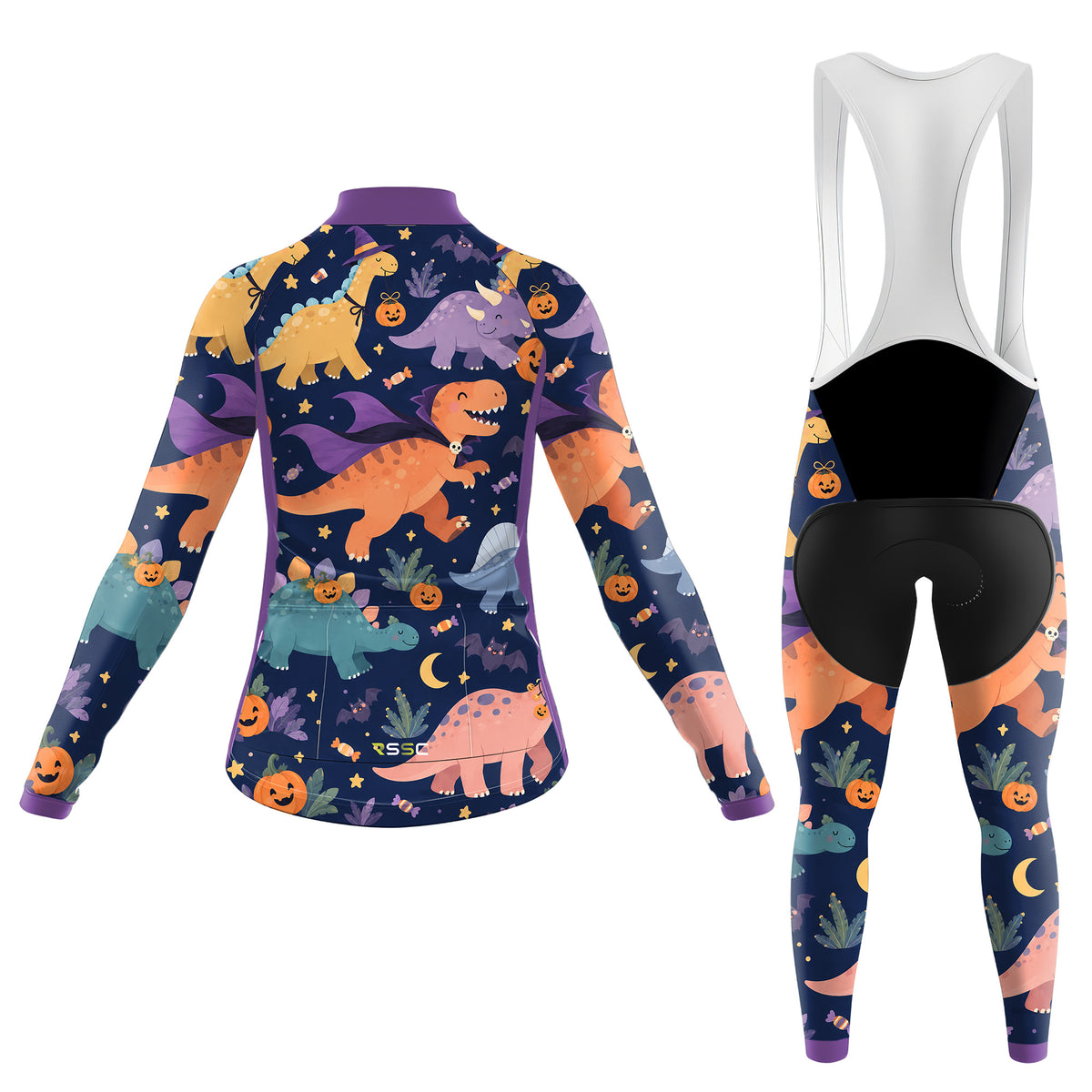 Tenue de cyclisme femme à manches longues Colorful Abstract Movement