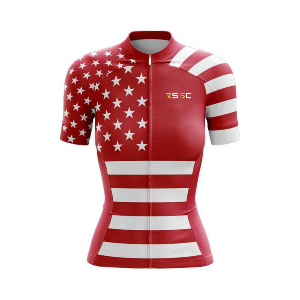 Red American All Star Women's Cycling Kit | Rsscsports