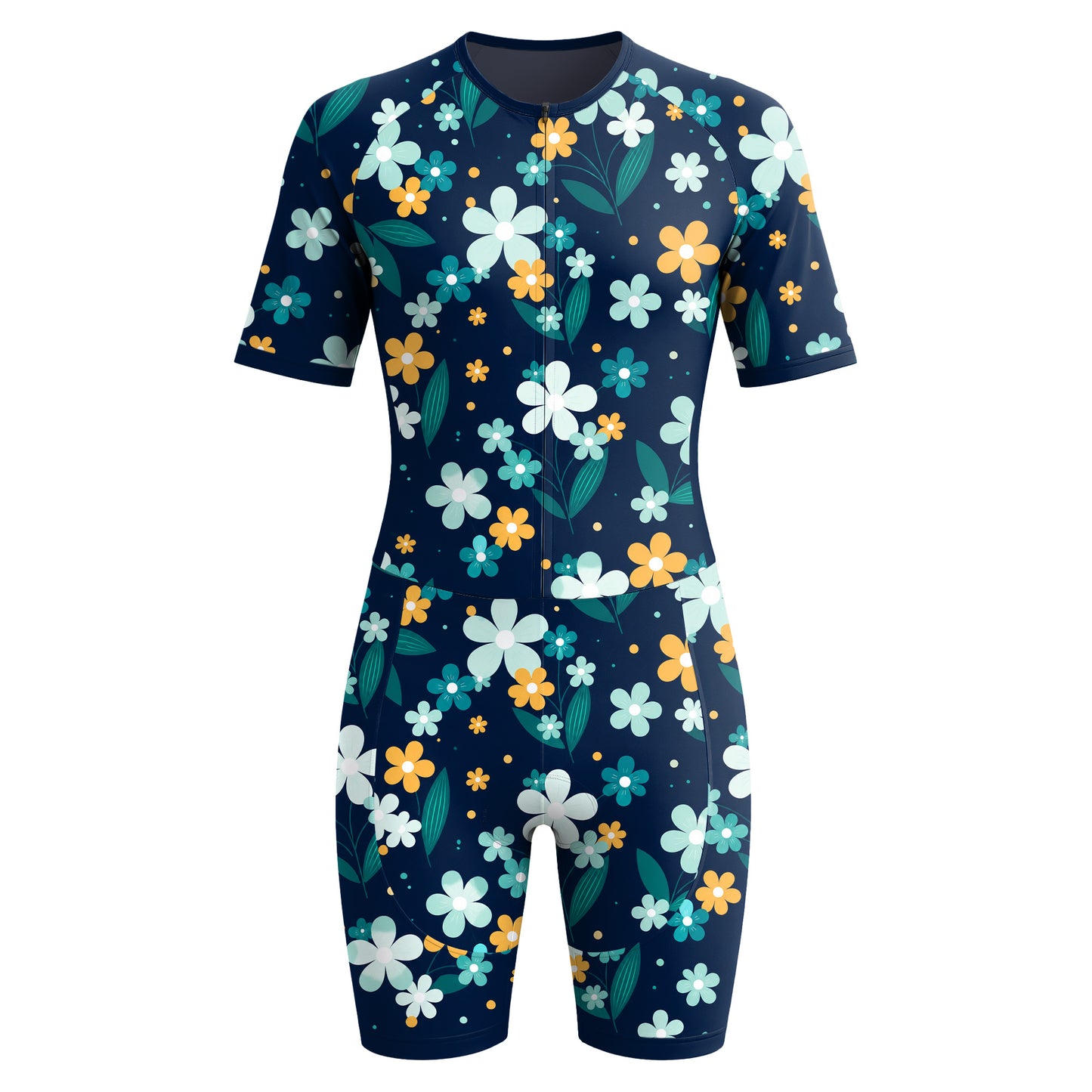 Ditsy Floral Women's Short Sleeve Triathlon Suit
