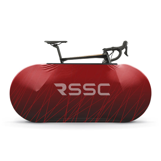 Red Lines Bicycle Wheels Cover
