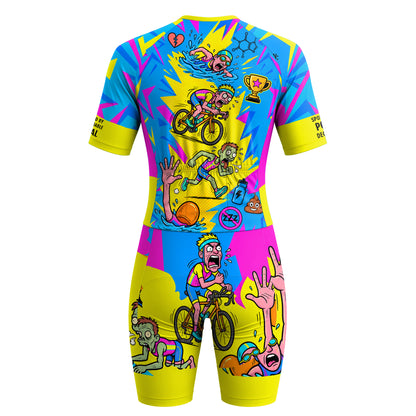 Tri-ing My Best Women's Short Sleeve Triathlon Suit