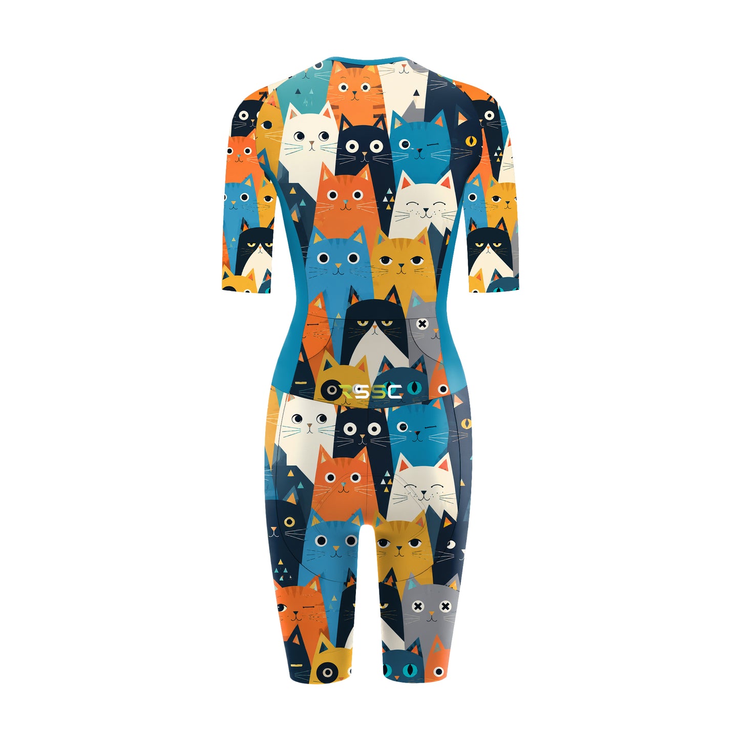 Cartoon Cat Women's Triathlon Suit
