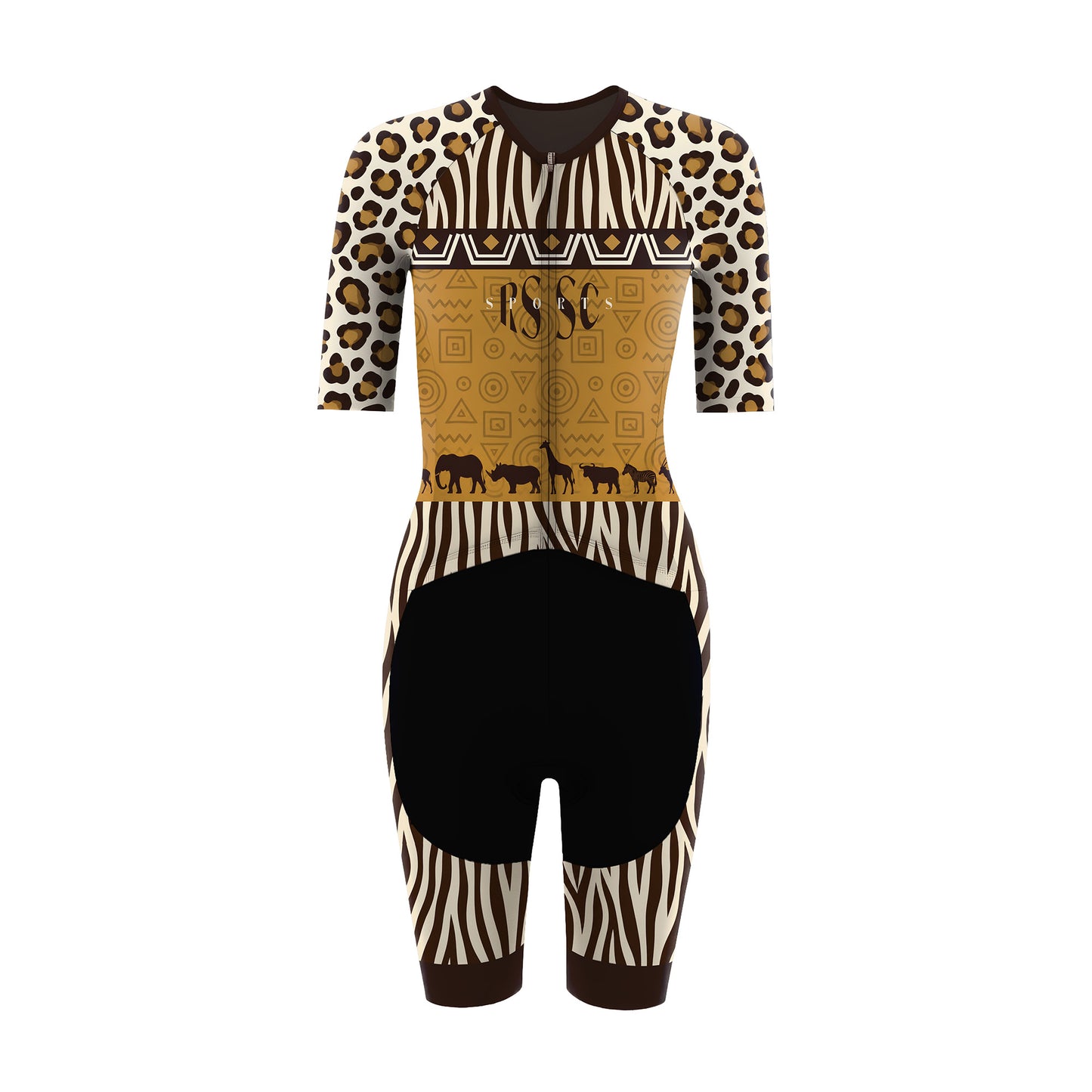Safari Animal Print Women's Triathlon Suit