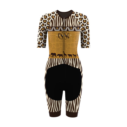 Safari Animal Print Women's Triathlon Suit