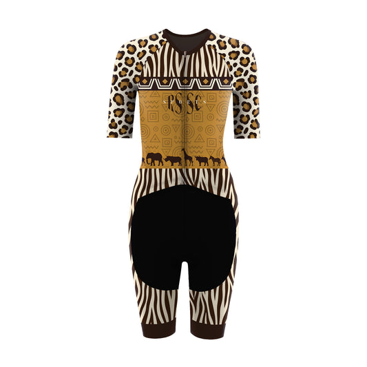 Safari Animal Print Women's Triathlon Suit