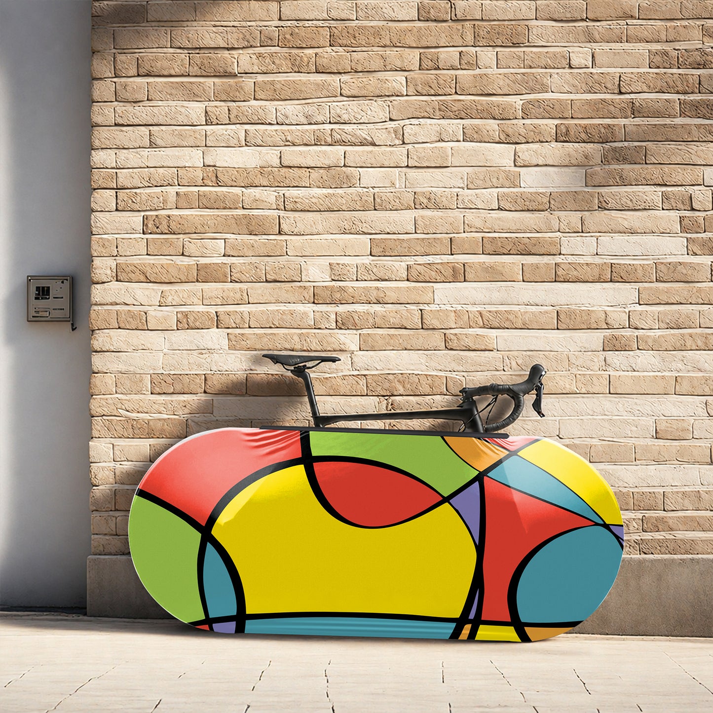 Abstract Bicycle Wheels Cover