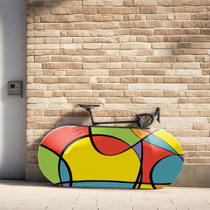 Abstract Bicycle Wheels Cover