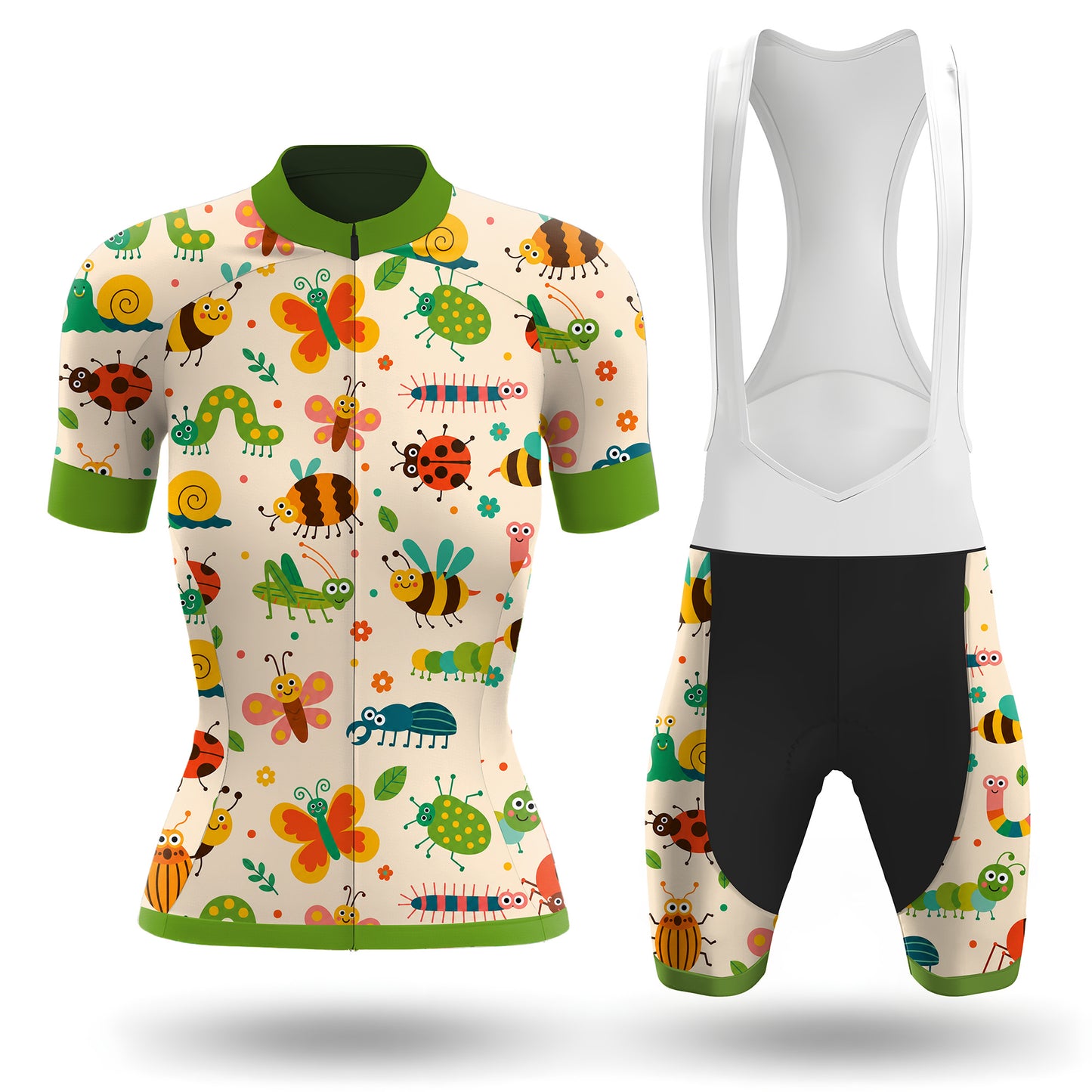 Cute Insect Women's Short Sleeve Cycling Kit