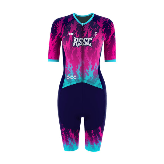 Neon Flame Women's Triathlon Suit