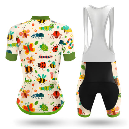 Cute Insect Women's Short Sleeve Cycling Kit