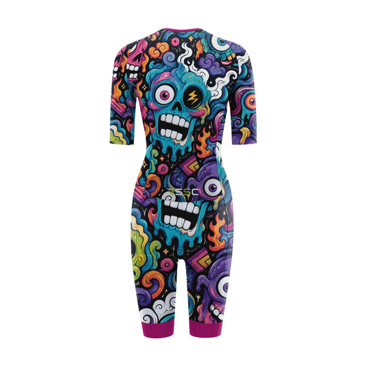 Alien Creatures Multicolor Women's Triathlon Suit