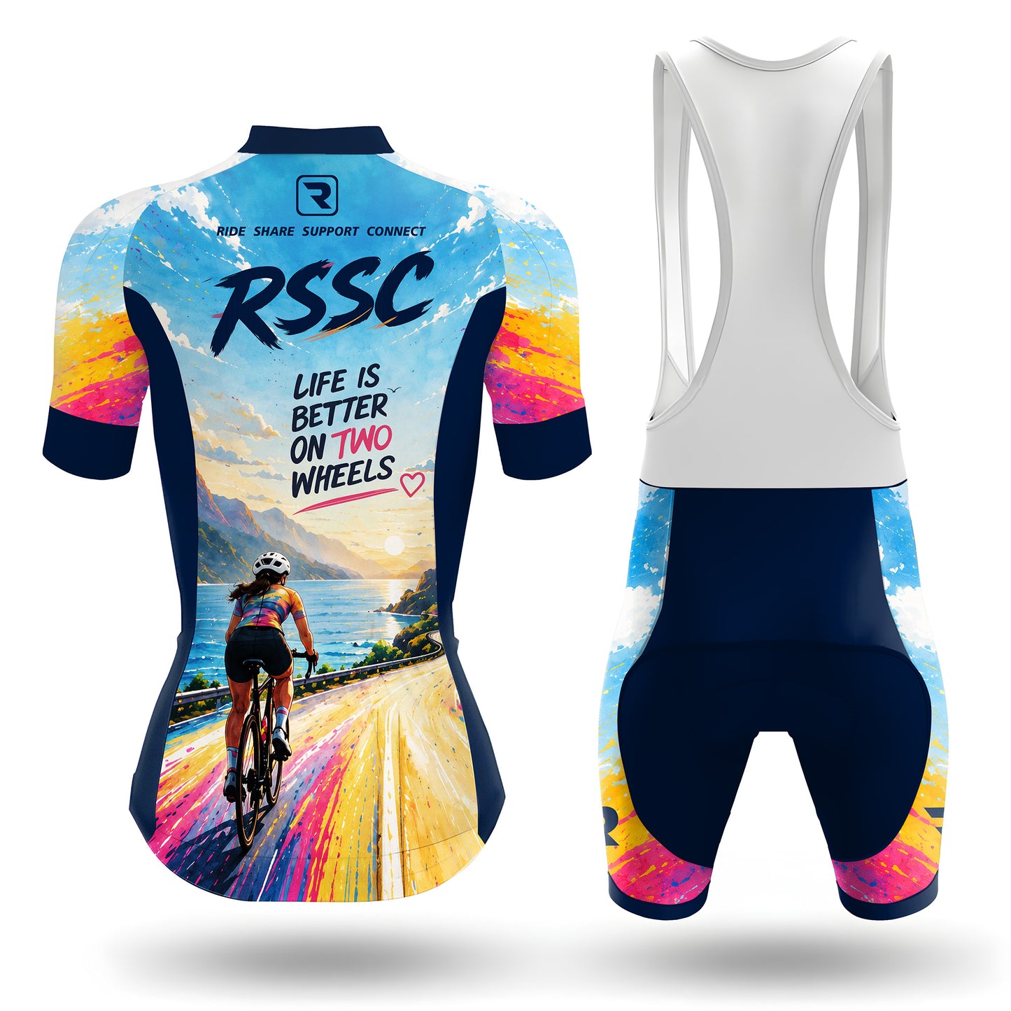 Colorful Ride Life Women's Short Sleeve Cycling Kit