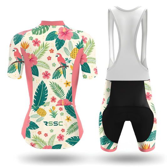 Tropical Parrot Women's Short Sleeve Cycling Kit