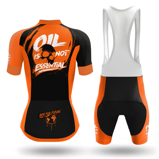 Oil Is Not Essential Women's Short Sleeve Cycling Kit