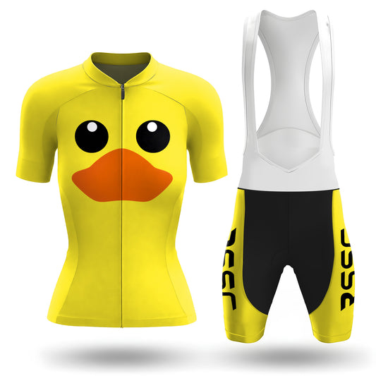 Completo da ciclismo Yellow Duck da donna a maniche corte