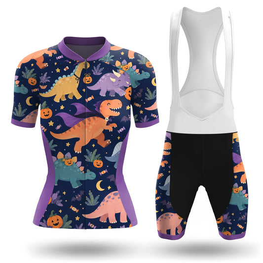 Halloween Dinosaur Women's Short Sleeve Cycling Kit