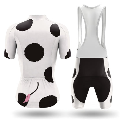 Completo da ciclismo da donna a maniche corte Cow Cycling