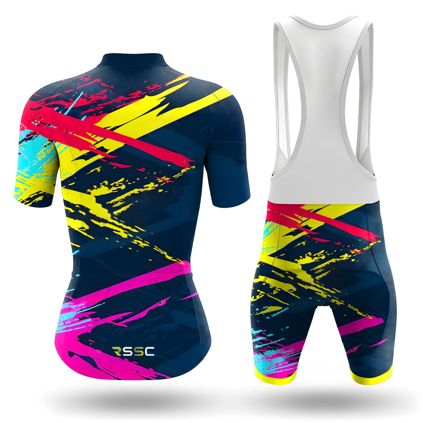 Colorful Abstract Movement Women's Short Sleeve Cycling Kit