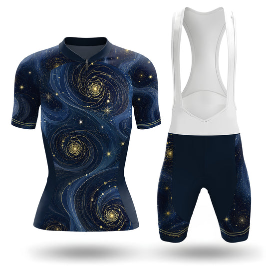 星辰銀河女款短袖自行車服