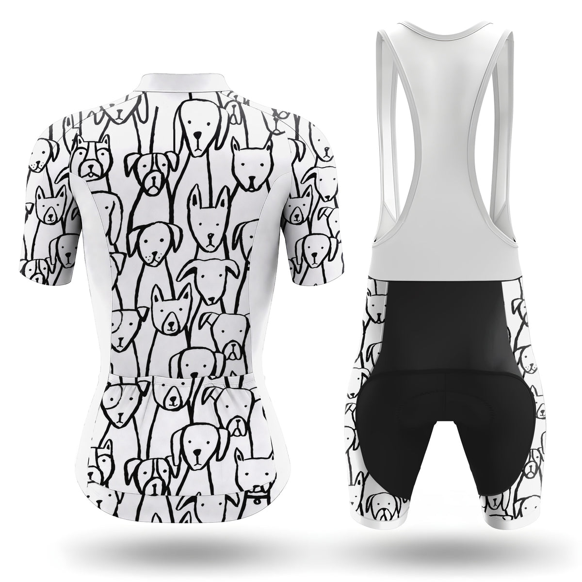 Conjunto de ciclismo de manga corta para mujer Amante de los perros