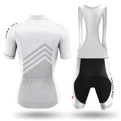 Conjunto de ciclismo de manga corta para mujer «Calavera punk neón»