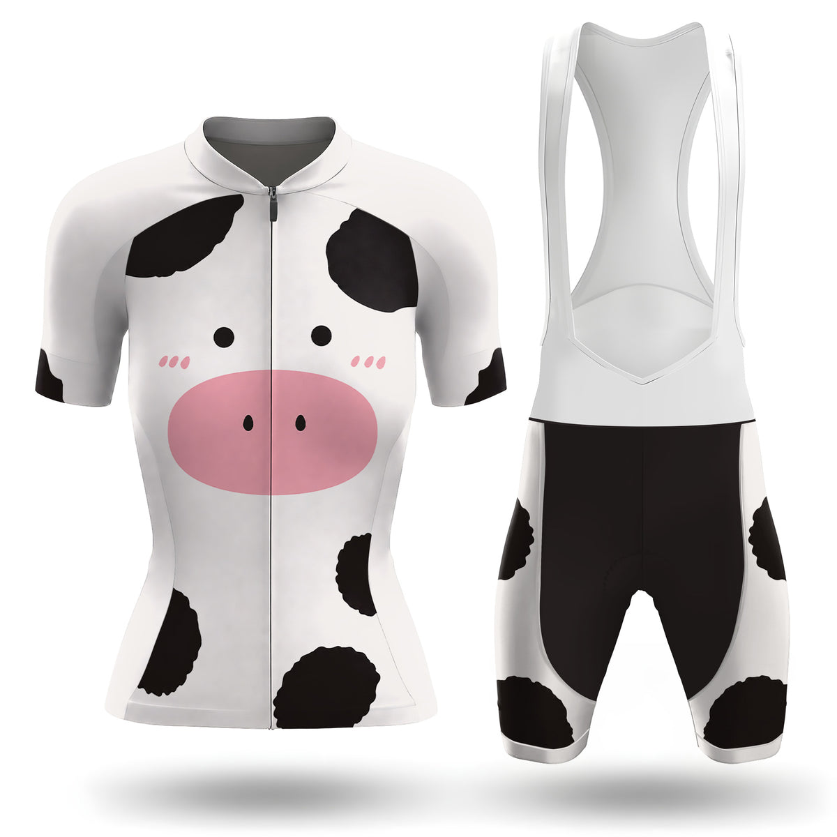 Completo da ciclismo da donna a maniche corte Cow Cycling