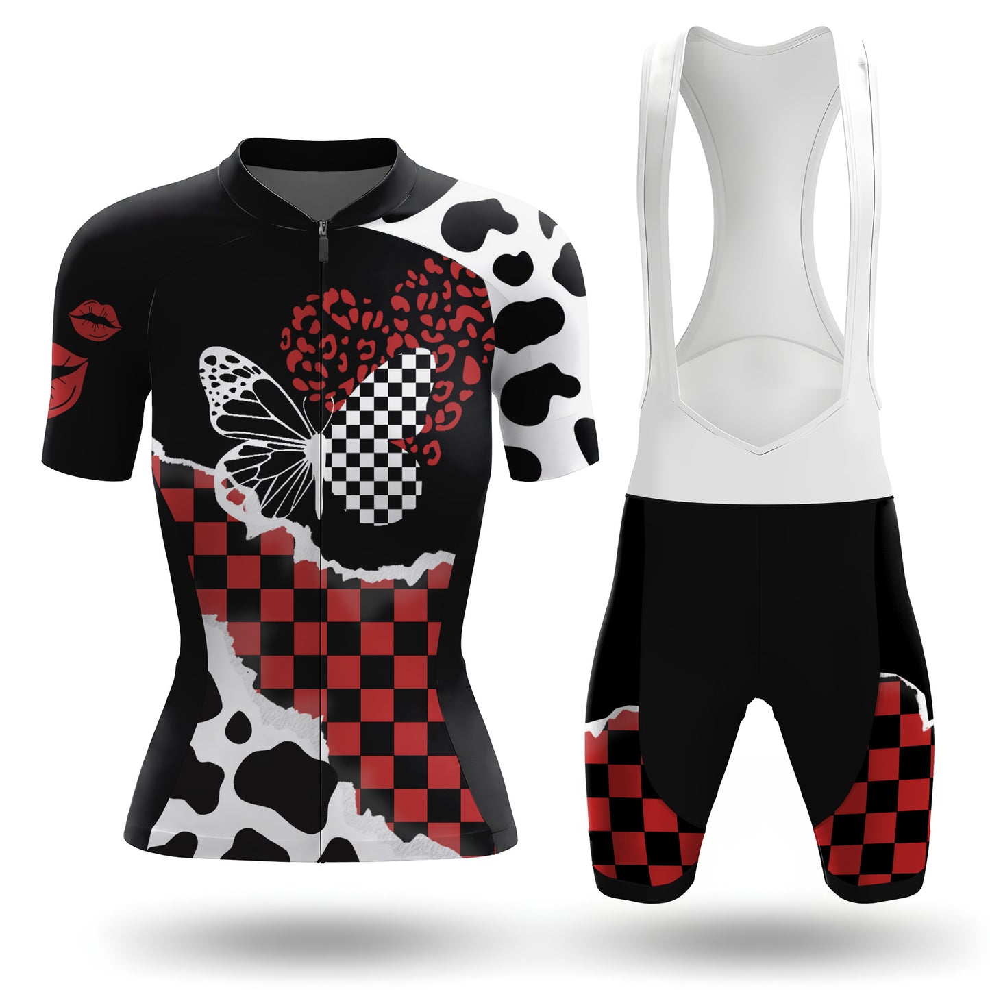 Ensemble de cyclisme à manches courtes pour femme Brooms