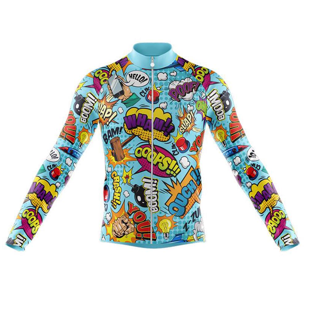 Comics Men's Long Sleeve Cycling Kit