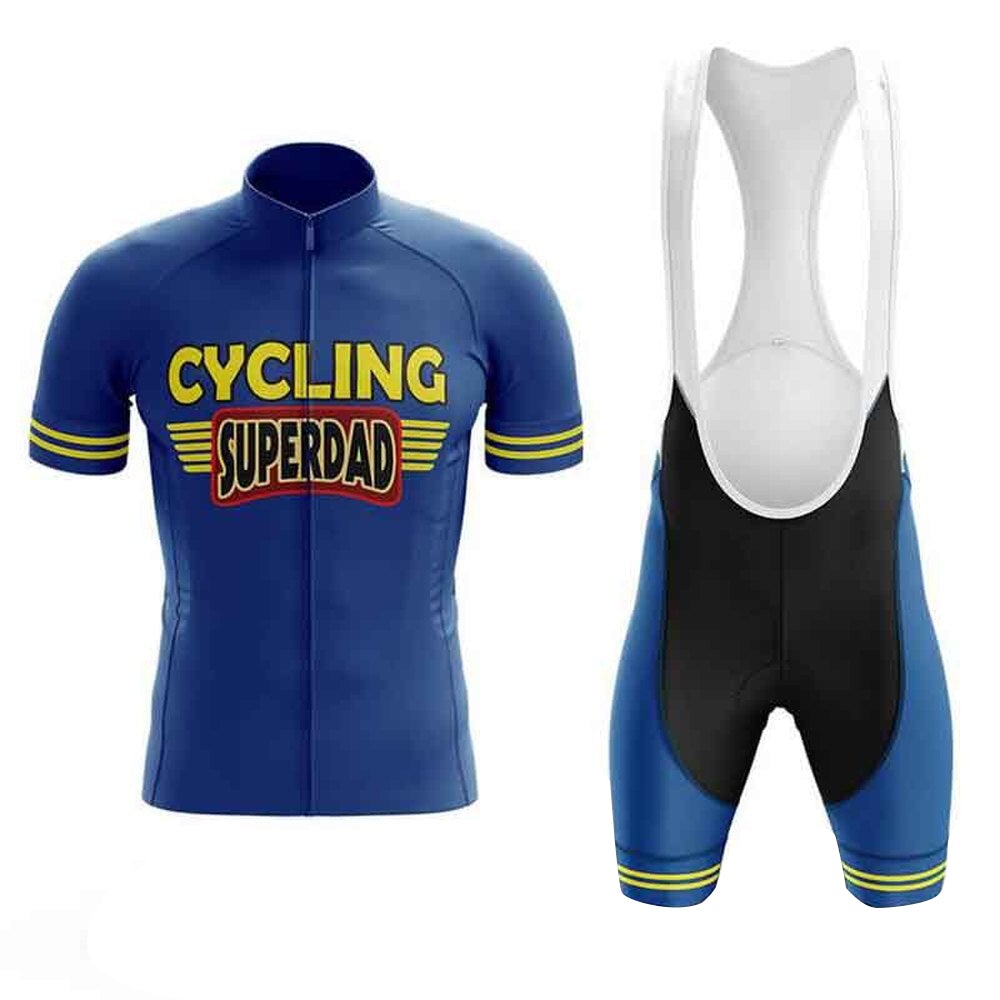 Cycling Super Dad Men's Short Sleeve Cycling Kit | Rsscsports