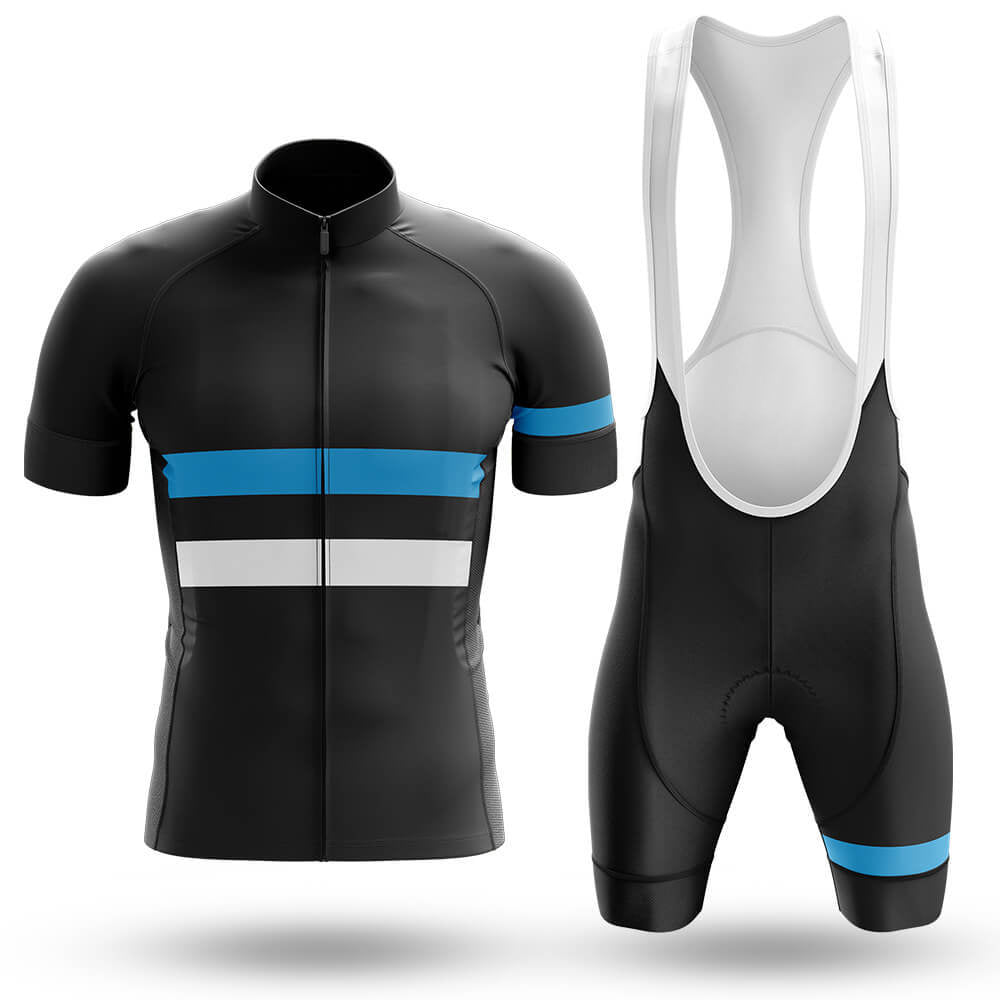 Blue White Lines Men's Cycling Kit | Rsscsports