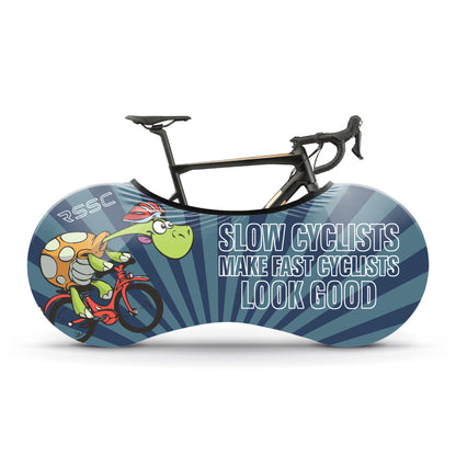 Slow Cyclist Bicycle Wheels Cover