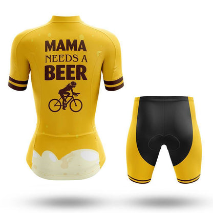 Mama Needs A Beer Women's Short Sleeve Cycling Kit