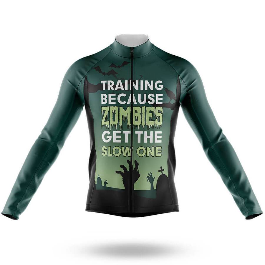 Maillot de cyclisme à manches longues pour homme Zombies 