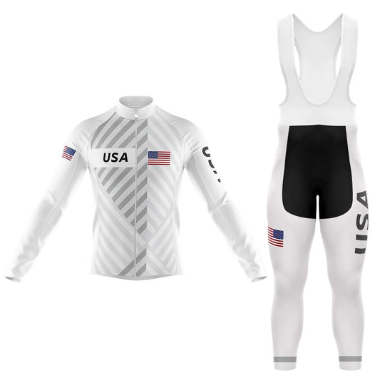 Tenue de cyclisme à manches longues pour hommes des États-Unis