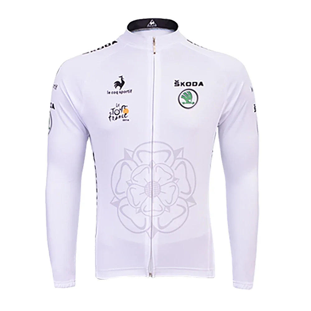 Danish Professional Team Series Men's Long Sleeve Cycling Jersey front view