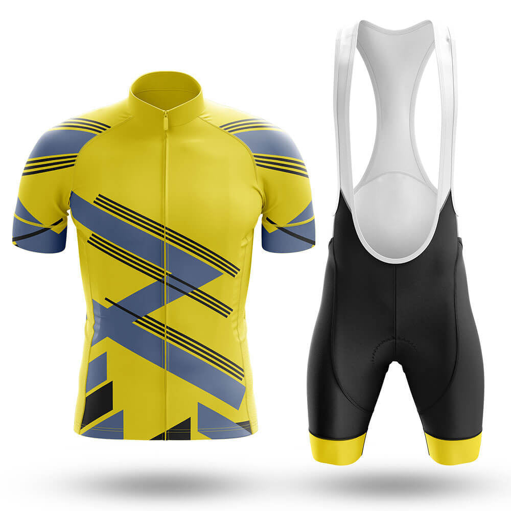 Yellow Grey Men's Cycling Kit | Rsscsports