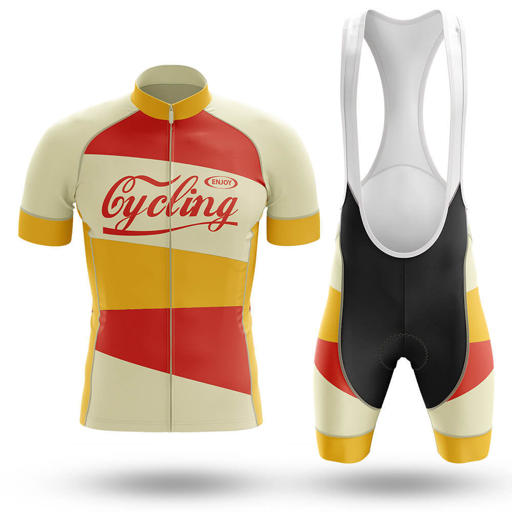 Retro Enjoy Cycling Men's Short Sleeve Cycling Kit | Rsscsports